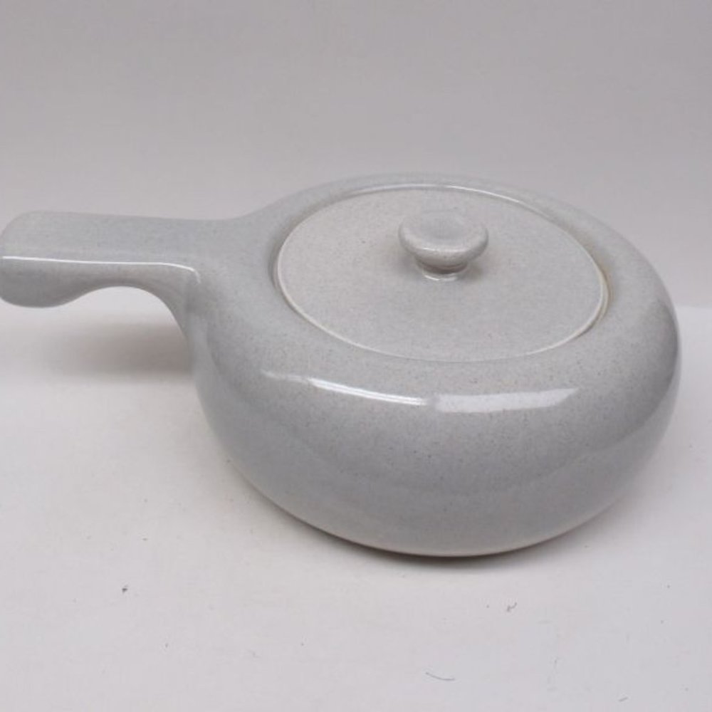 Steubenville American Modern Granite Gray RUSSEL WRIGHT Handled Casserole w/Lid